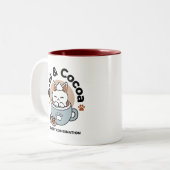 Adorable Cat in Tasse Holiday Design - Katze & Kak (Vorderseite Links)