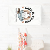 Adorable Cat in Tasse Holiday Design - Katze & Kak Banner (Insitu)