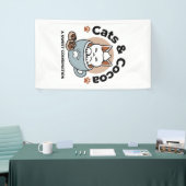Adorable Cat in Tasse Holiday Design - Katze & Kak Banner (Messeveranstaltung)