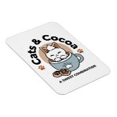 Adorable Cat in Tasse Holiday Design - Katze & Kak Magnet (Rechte Seite)