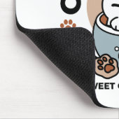 Adorable Cat in Tasse Holiday Design - Katze & Kak Mousepad (Ecke)