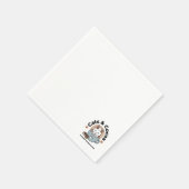 Adorable Cat in Tasse Holiday Design - Katze & Kak Serviette (Ecke)