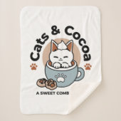 Adorable Cat in Tasse Holiday Design - Katze & Kak Sherpadecke (Vorderseite)