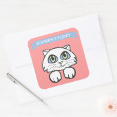 ADORABLE CAT KIDS SQUARE STICKERS (Umschlag)