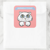 ADORABLE CAT KIDS SQUARE STICKERS (Tasche)