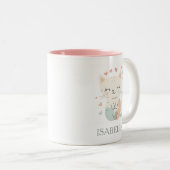 Adorable Cat Liebe - Personalisiert Zweifarbige Tasse (VorderseiteRechts)
