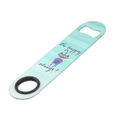 Adorable Cat, Ombre - Sei immer glücklich Speed Flaschenöffner (Vorderseite Schrägansicht)