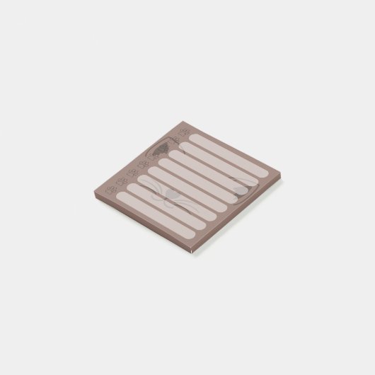 Adorable Cat Personalisiert Post-it-Notizen Post-it Klebezettel (angewinkelt)