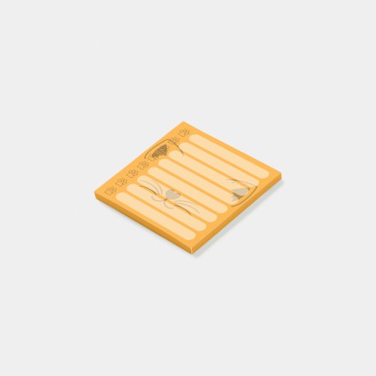 Adorable Cat Personalisiert Post-it-Notizen Post-it Klebezettel (angewinkelt)