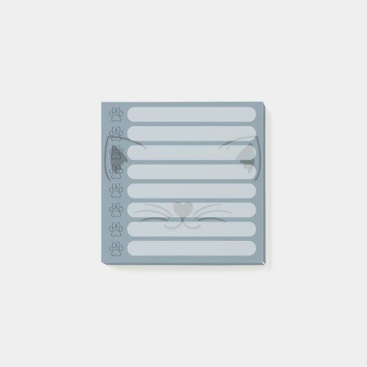 Adorable Cat Personalisiert Post-it-Notizen Post-it Klebezettel (Vorderseite)