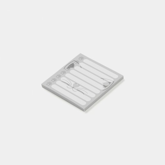 Adorable Cat Personalisiert Post-it-Notizen Post-it Klebezettel (angewinkelt)