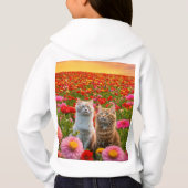 Adorable Cat Print T - Shirt für Kinder - Spaß & S (Rückseite)