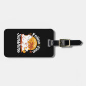 Adorable Cat Relaxen in der Sonne - Sommergäste Gepäckanhänger (Vorderseite horizontal)