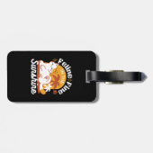 Adorable Cat Relaxen in der Sonne - Sommergäste Gepäckanhänger (Rückseite horizontal)