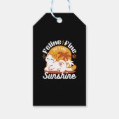 Adorable Cat Relaxen in der Sonne - Sommergäste Geschenkanhänger (Vorderseite)