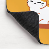 Adorable Cat Relaxen in der Sonne - Sommergäste Mousepad (Ecke)