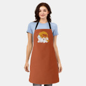 Adorable Cat Relaxen in der Sonne - Sommergäste Schürze (Getragen)