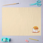 Adorable Cat Relaxen in der Sonne - Sommergäste Seidenpapier (Basteln)