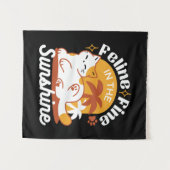 Adorable Cat Relaxen in der Sonne - Sommergäste Wandteppich (Vorderseite (Horizontal))