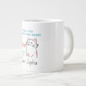 Adorable Cat&Rose Jumbo-Tasse (Vorderseite Rechts)