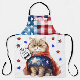 Adorable Cat Super Hero Mama All-over Print-Schürz Schürze