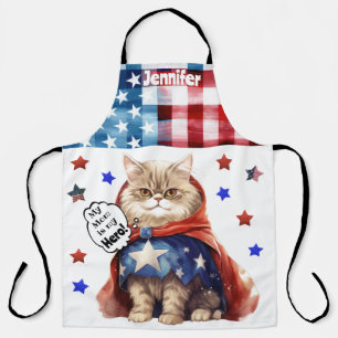 Adorable Cat Super Hero Mama All-over Print-Schürz Schürze