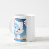 Adorable Cat-Themed Keramik Tasse - Ideal für Katz (Vorderseite Links)