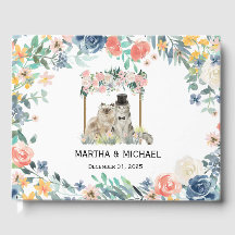 Adorable Cat Themed Wedding Gästebuch