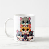Adorable Cat Tower Kaffeetasse (Links)