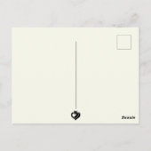 ADORABLE CAT-WASSERFARBEN-ILLUSTRATION POSTKARTE (Rückseite)