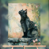 ADORABLE CAT WATERCOLOR ILLUSTRATION ACRYLSCHILD (Neutral)