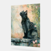 ADORABLE CAT WATERCOLOR ILLUSTRATION ACRYLSCHILD (Winkel)