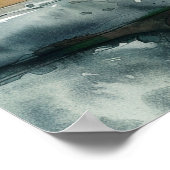 ADORABLE CAT WATERCOLOR ILLUSTRATION POSTER (Ecke)