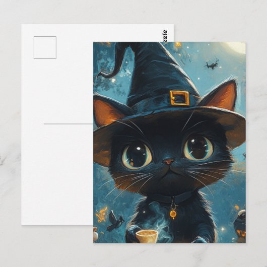 Adorable Cat Witz Postkarte (Vorne/Hinten)