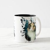 Adorable Cat Zweifarbige Tasse (VorderseiteRechts)