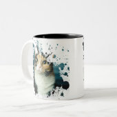 Adorable Cat Zweifarbige Tasse (Vorderseite Links)