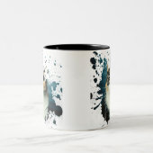 Adorable Cat Zweifarbige Tasse (Mittel)