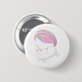 Adorable Caticorn Button (Vorne & Hinten)