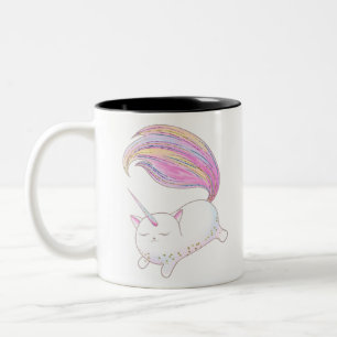 Adorable Caticorn Zweifarbige Tasse