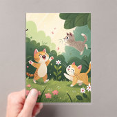 Adorable Cats at Play - Pure Garden Joy Acryleinladungen (Insitu (Handheld))