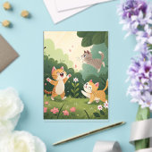 Adorable Cats at Play - Pure Garden Joy Acryleinladungen (In Situ (Hochzeit))
