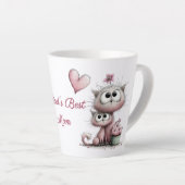 Adorable Cats Illustrations Latte Mug Milchtasse (Rechte Ecke)