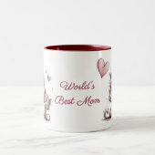 Adorable Cats Illustrations Mug Zweifarbige Tasse (Mittel)