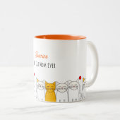 Adorable Cats Tasse - Personalisierte Katze Mama G (VorderseiteRechts)