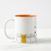 Adorable Cats Tasse - Personalisierte Katze Mama G (Links)