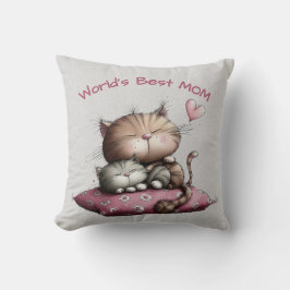 Adorable Cats Throw Pillow Kissen