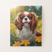 Adorable Cavalier King Charles Spaniel Puzzle (Vertikal)