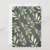 Adorable Chalkboard Sloth Twins Baby Dusche Einladung (Rückseite)