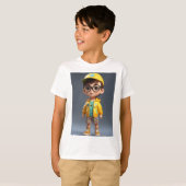 "Adorable Charm: Boy Sticker T-Shirt" T-Shirt (Vorne ganz)
