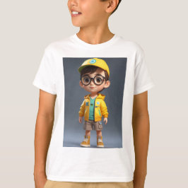 "Adorable Charm: Boy Sticker T-Shirt" T-Shirt